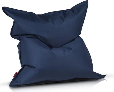 Obrázek produktu pro Polyester M Cushion Sack Pouffe - Měkký a pohodlný - Barva: tmavě modrá