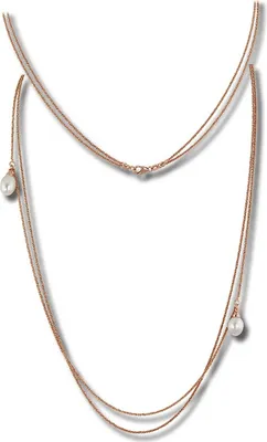Produktbild von SilberDream Collier 925 Silber vergoldet 90cm Schmuck silber rose D2SDK2369E
