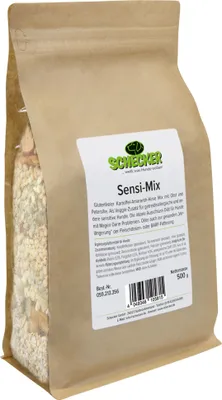 Produktbild von 500g Schecker Hundefutter - Sensi-Mix glutenfrei zum Zufüttern und BARFen - veggi