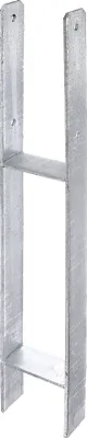 Produktbild von Alberts H-Pfostenträger |  feuerverzinkt | lichte Breite 116 mm | Gesamthöhe 800 mm | Materialstärke 6  mm