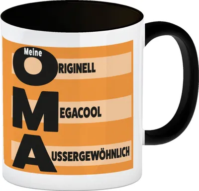 Produktbild von Meine Oma - originell, megacool, aussergewöhnlich Kaffeebecher [Vtext1]