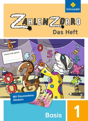Produktbild von Zahlenzorro 1. Basiheft - Das Heft