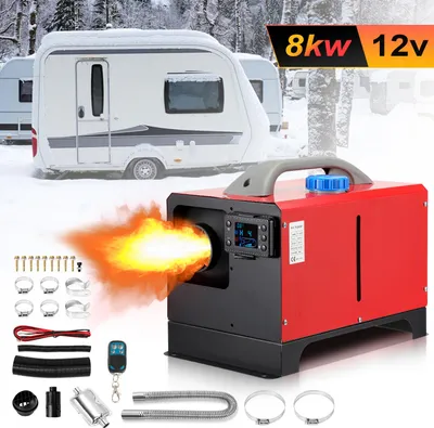 Produktbild von Bettizia Standheizung Diesel 8kw 12V, Dieselheizung mit Fernbedienung & LCD-Bildschirm, Schnelles Aufheizen, Geringe Geräuschentwicklung, für LKW, Transporter, Wohnmobil RV Boote Auto