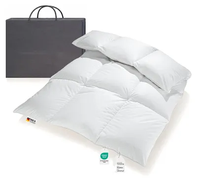 Produktbild von Extra warme 100% Winter Daunendecke sibirische Daunen 135x200 1200g BB