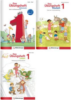 Immagine prodotto di VERLAG: MILDENBERGER Sicher ins 2. Schuljahr - Paket: Rechnen - Schreiben - Lesen · Klasse 1, 3 Teile