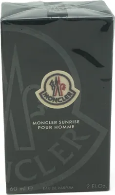 A product box for Moncler Sunrise Pour Homme.