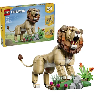 Obrázok produktu pre LEGO Creator Divoké zvieratá: Majestátny lev, Stavebnica, 9 rok / roky, Plast, 839 kusov, 1,06 kg