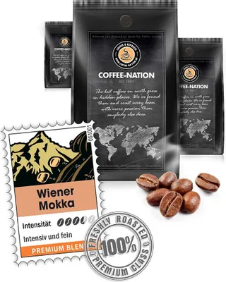 Produktbild von Kaffee WIENER MOKKA von Coffee-Nation, 500g Bohnen