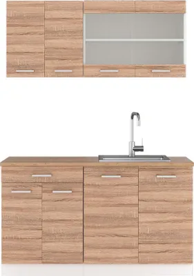 Produktbild von Küchenzeile Vicco R-Line Sonoma 140 cm , AP Eiche, Model 42582
