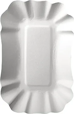 Image de 250 barquettes, carton "pure" carrées 13 cm x 17,5 cm x 3 cm blanc
