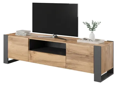 Produktbild von Dmora TV-Schrank Trancoso 150,5x42x60h cm Beige, ein Regal, 3 Fächer