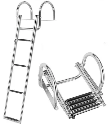 Obrázok produktu pre Žebřík do bazéna s 4 schůdky, model FE1999FR, vyrobený z nerezovej ocele, s nosnosťou 227 kg, nerez