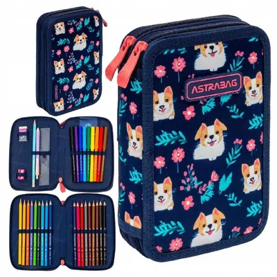 Productafbeelding van Dubbel compartimenten etui Astrabag Pup