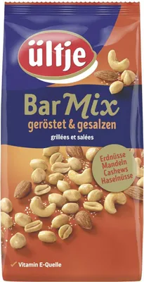 Produktbild von Ueltje Bar Mix mit geroesteten und gesalzenen Nuessen und Kernen 1000g