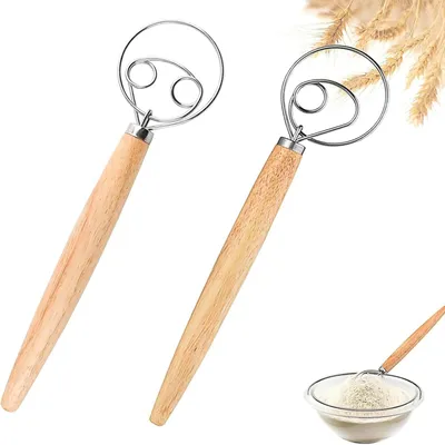 Teigschaber 2er Set Holz spülmaschinengeeignet