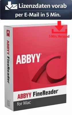 Produktbild von ABBYY FineReader PDF for MAC (1 User - 1 Jahr) ESD Hilfsprogramme Tools Treiber 5 Min. Versand als Download per Mail