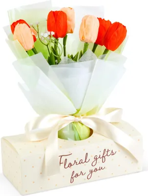 Produktbild von Künstliche Pflanze - Heimdekoration - Tulpe - 24,5 x 11,5 x 40 cm 1 Stück [11976]