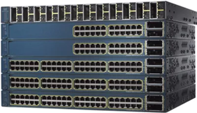 Produktbild von Cisco Catalyst WS-C3560E-48PD-S, Managed, Vollduplex, Power over Ethernet (PoE), 1U