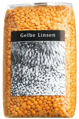 Produktbild von Gelbe Linsen, geschält, 400 g, Viani