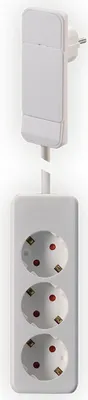 Produktbild von NVB 104556 Steckdosenleiste ohne Schalter Weiß Flachstecker 1St