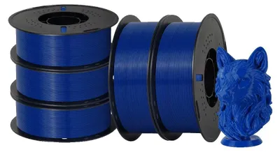 Image de Filament pour imprimante 3D, PETG, diamètre 1,75 mm, 5 kg, bleu foncé