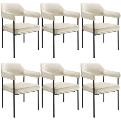 Produktbild von tectake® Armlehnstuhl Doé gepolstert 58 x 62 x 85 cm