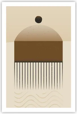 Produktbild von Poster - Poster ohne Rahmen - Abstraktion Geometrisch Boho - 61x91,5 cm - Wand Bild - Wanddeko - Wandbilder - Kunstposter - Wandposter - Bilder - Kunstdruck - Wanddekoration - Wandbild P2XPA61x91-4826