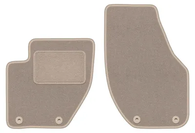 Immagine prodotto di Tappetini anteriori in moquette per Volvo V40 II dal 2012 (station wagon/Cross country) – 2 pezzi, beige, su misura – Wielganizator LUX