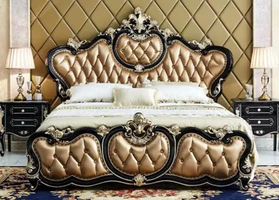 Immagine prodotto di Set di camere da letto Letto in ecopelle Lussuoso 2x Comodini Completo 3 pezzi