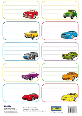 Obrázok produktu pre Autonálepky pre zošity