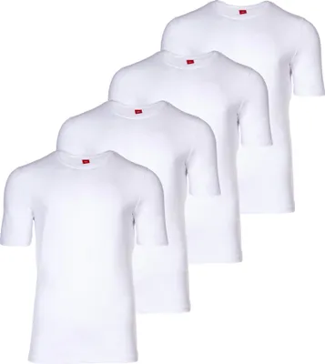 Produktbild von s.Oliver Herren T-Shirt, 4er Pack - Basic, Rundhals, einfarbig Weiß XL
