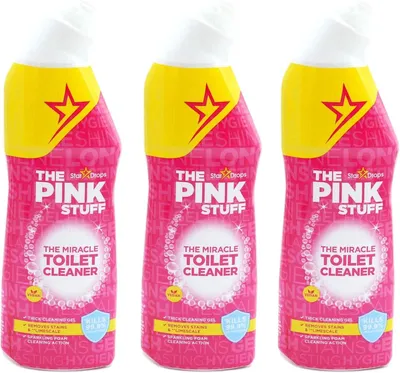 Immagine prodotto di 3 x Stardrops The Pink Stuff The Miracle Toilet Cleaner Detergente per WC 750ml ciascuno