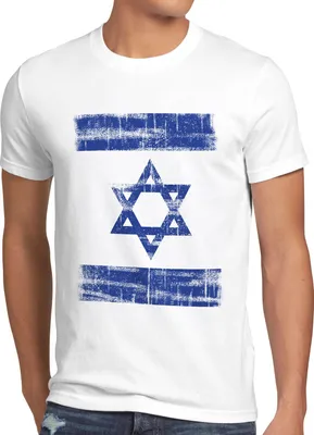 Produktbild von Israel Vintage Flagge Herren T-Shirt David Stern