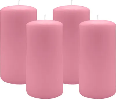 Produktbild von 2er Set Adventskranzkerzen Altrosa Ø 100 x 250 mm