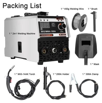 Productafbeelding van 2 in 1 Lasmachine MMA-250 - IGBT Elektrisch Lasapparaat - Gasbeschermd - Zwart