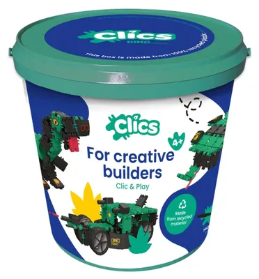 Produktbild von Clics Dinosaur World 6-in-1-Bausatz, Clicstoys