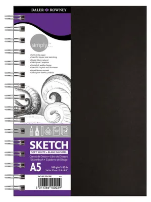 Obrázek produktu pro DALER-ROWNEY D482254500 Skicák - A5, 100 g/m2, 110 listů, spirálová vazba