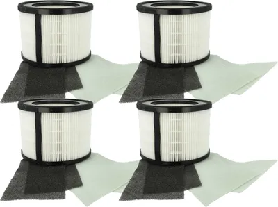 Produktbild von vhbw 4x Luftilter Ersatz für Leitz 2415142, 2415107 für Luftreiniger - Kombifilter Vorfilter + HEPA + Aktivkohle