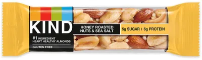 Zdjęcie produktu dla BE KIND Baton z orzechami prażonymi w miodzie i solą morską bezglutenowy 40g