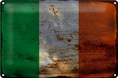 Produktbild von Blechschild Flagge Irland 30x20cm Flag of Ireland Rost