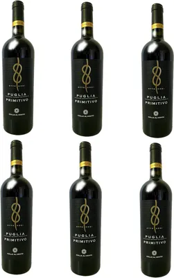 Produktbild von 6x Otto Nodi Primitivo Rotwein, trocken 750ml | Otto Nodi