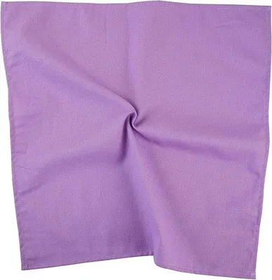 Image de Serviettes en coton couleur lavande, 43 x 43 cm