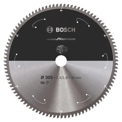 Zdjęcie produktu dla Bosch 2 608 837 782, Aluminium, Metale nieżelazne, 30,5 cm, 3 cm, Tungsten Carbide Tipped (TCT), 1,8 mm, 5000 RPM