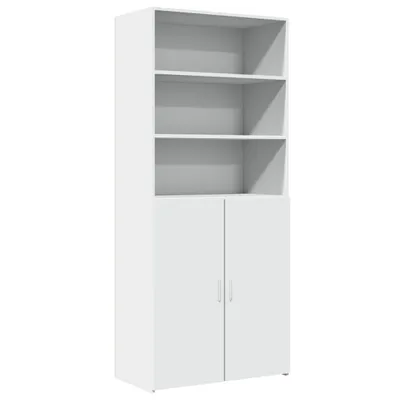 Image de vidaXL Highboard blanc 80x42,5x185 cm Bois composite