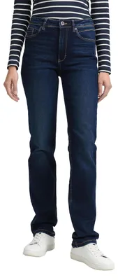 Immagine prodotto di Tom Tailor, jeans da donna modello 1047852 TTELVA, taglio dritto, colore denim blu scuro, taglia 31W / 32L (EU)