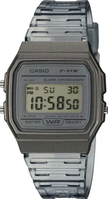 Produktbild von Casio Classic Digital Watch mit grauem Skelettharzband