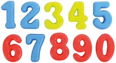 Produktbild von EDUPLAY 160180 Sandformen Zahlen 0-9 aus Kunststoff ca. 6 x 9,5 x 2,5 cm, 10-teilig (Farbe zufällig, 1 Set)