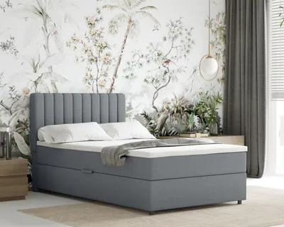 Produktbild von Boxspringbett 120x200 EVEREST, mit Topper, mit Bettkästen,  Einzelbett, , Panda Möbel