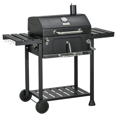 Image de Barbecue au charbon de bois, fonction fumoir, thermomètre intégré, T0002-01-13868