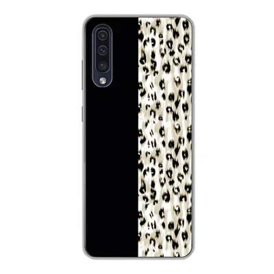 Produktbild von MuchoWow® Handyhülle Schutzhülle Hülle für Samsung Galaxy A30s Pantherdruck - Pelz - Tier Silikon Softcase Handy Hülle - Karteninhaber